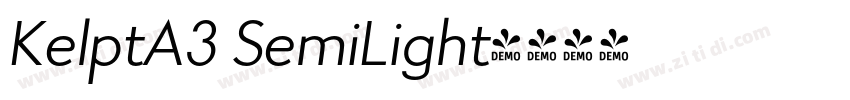 KelptA3 SemiLight字体转换 KelptA3 SemiLight字体转换